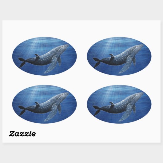 Humpback Whale Ocean Sticker (Vel)