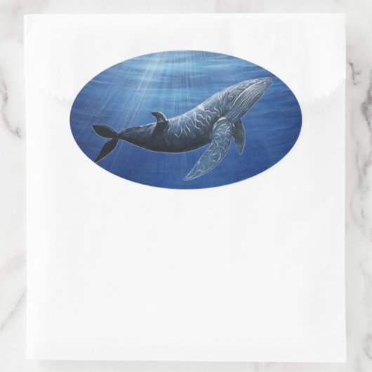Humpback Whale Ocean Sticker (Tas)