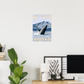 Humpback Whale - Petersburg, Alaska Poster (Thuiskantoor)