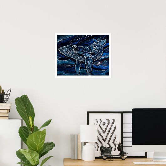 Humpback Whale Poster (Thuiskantoor)