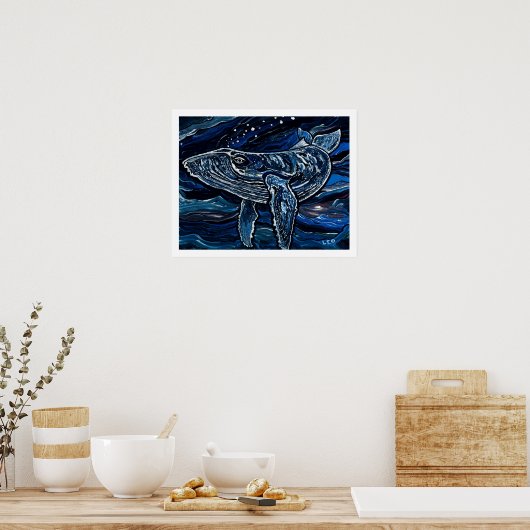 Humpback Whale Poster (Keuken)