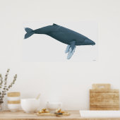 Humpback Whale Poster (Keuken)
