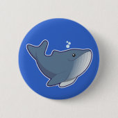 Humpback Whale Ronde Button 5,7 Cm (Voorkant)