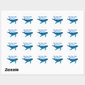 Humpback Whale Ronde Sticker (Vel)