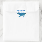 Humpback Whale Ronde Sticker (Tas)