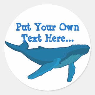Humpback Whale Ronde Sticker