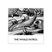 Humpback Whale Rubberstempel (Afrduk)