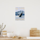 Humpback Whale - Seldovia, Alaska Poster (Keuken)