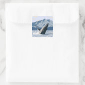 Humpback Whale - Seward, Alaska Vierkante Sticker (Tas)