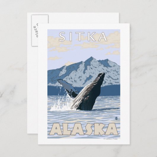 Humpback Whale - Sitka, Alaska Briefkaart (Voorkant / Achterkant)