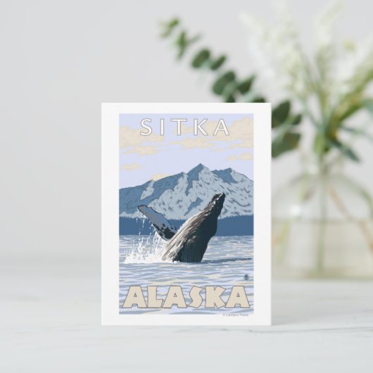 Humpback Whale - Sitka, Alaska Briefkaart (Staand voorkant)