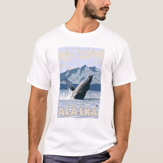 Humpback Whale - Sitka, Alaska T-shirt (Voorkant)