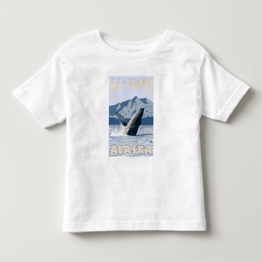 Humpback Whale - Skagway, Alaska Kinder Shirts (Voorkant)