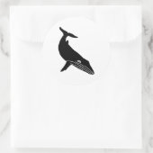 HUMPBACK WHALE SKETCH RONDE STICKER (Tas)