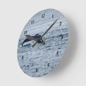 Humpback Whale Tail Alaska Foto Ronde Klok (Hoek)