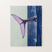 Humpback Whale Tail Fluke Jigzaag Puzzle Legpuzzel (Verticaal)