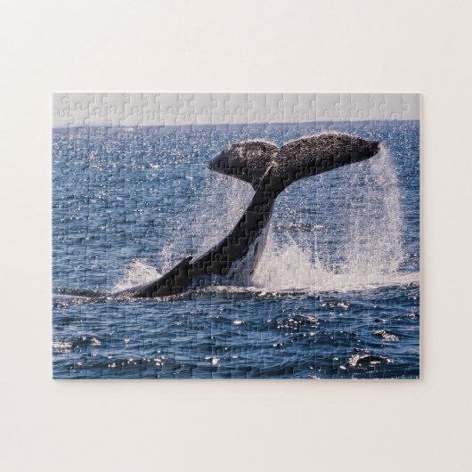 Humpback Whale Tail Fluke Jigzaag Puzzle Legpuzzel (Horizontaal)