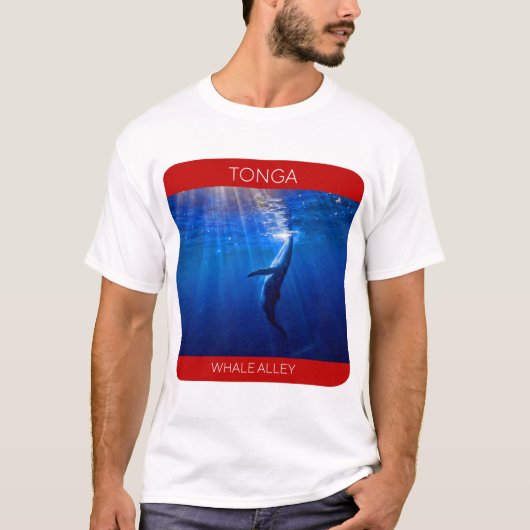 Humpback Whale, Tonga Travel T-Shirt (Voorkant)