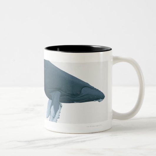 Humpback Whale Tweekleurige Koffiemok (Rechts)