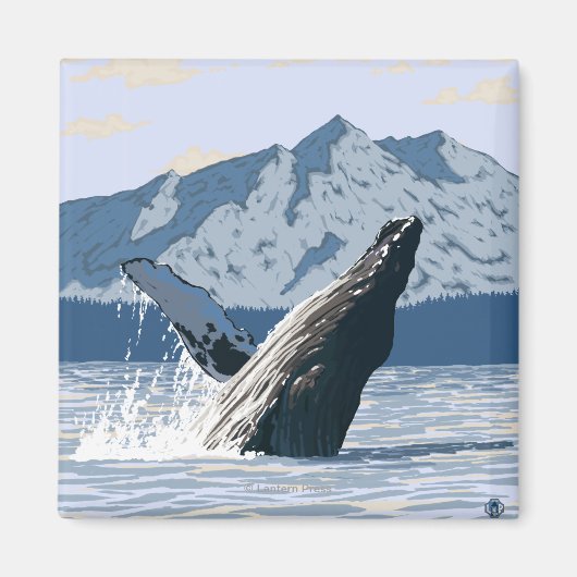 Humpback Whale - Valdez, Alaska Magneet (Voorkant)