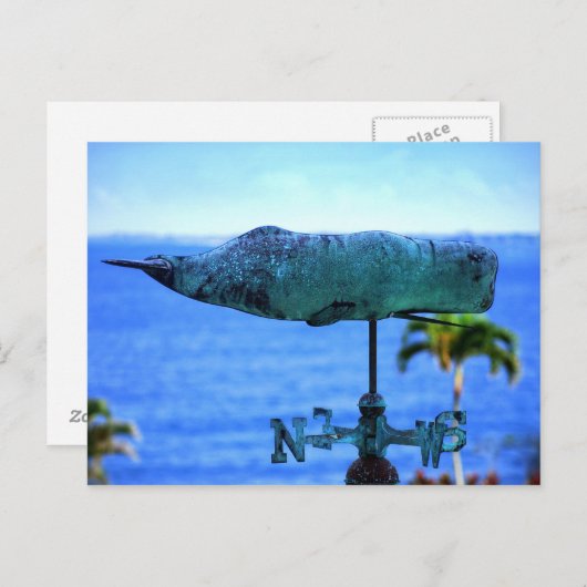 Humpback Whale Weather Vane Briefkaart (Voorkant / Achterkant)