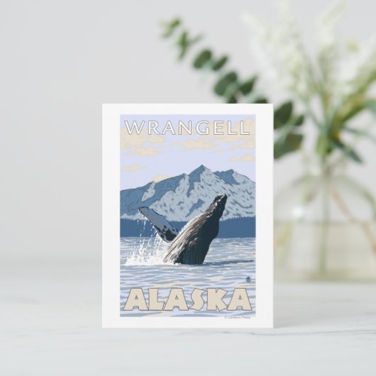 Humpback Whale - Wrangell, Alaska Briefkaart (Staand voorkant)