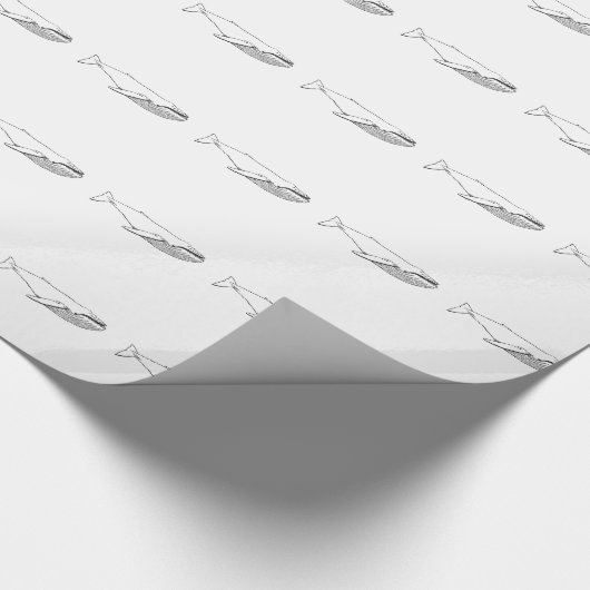 Humpback Whale Wrapping Paper Cadeaupapier (Hoek)