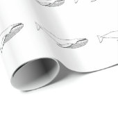 Humpback Whale Wrapping Paper Cadeaupapier (Rol Hoek)