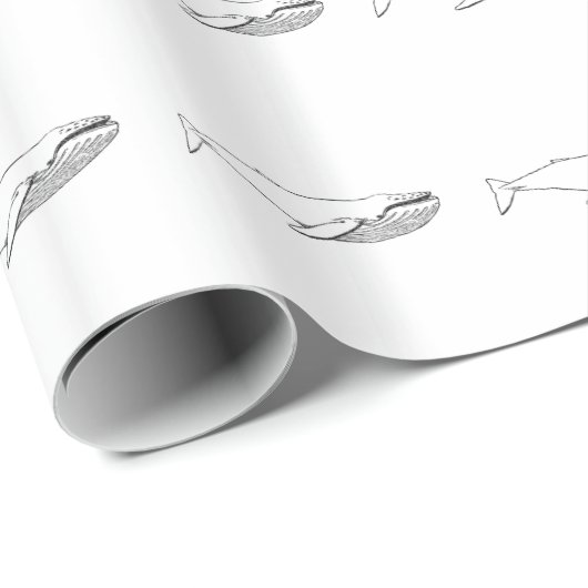 Humpback Whale Wrapping Paper Cadeaupapier (Rol Hoek)