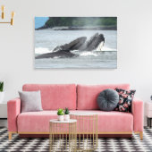 Humpback Whales Canvas Afdruk (Insitu (Woonkamer))