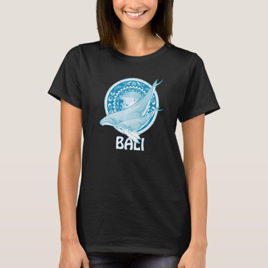Humpback Whales Dive Bali Indonesia T-shirt (Voorkant)
