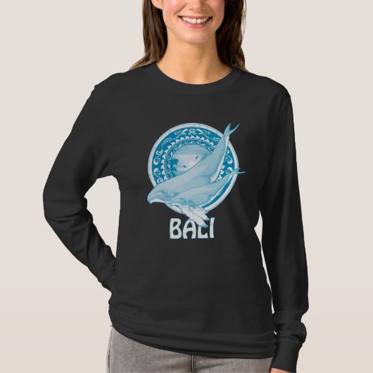 Humpback Whales Dive Bali Indonesia T-shirt (Voorkant)
