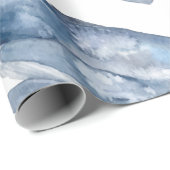 Humpback Whales in Waterverf Cadeaupapier (Rol Hoek)