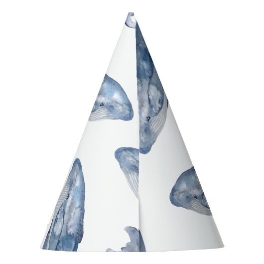 Humpback Whales in Waterverf Feesthoedjes (Achterkant)