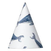 Humpback Whales in Waterverf Feesthoedjes (Voorkant)