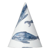 Humpback Whales in Waterverf Feesthoedjes (Links)