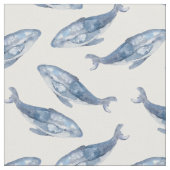 Humpback Whales in Waterverf Stof (Close Up)