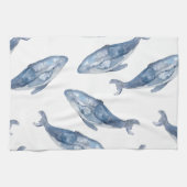 Humpback Whales in Waterverf Theedoek (Horizontaal)