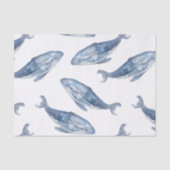Humpback Whales in Waterverf Tissuepapier (Voorkant)