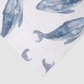 Humpback Whales in Waterverf Tissuepapier (Detail)