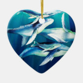 Humpback Whales Keramisch Ornament (Voorkant)