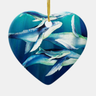 Humpback Whales Keramisch Ornament