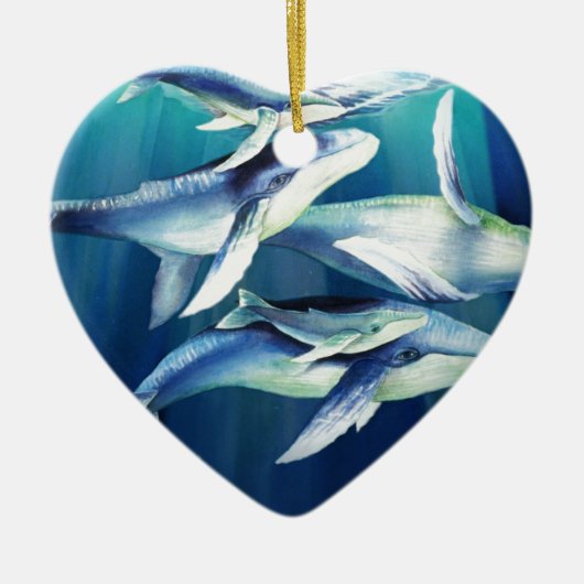 Humpback Whales Keramisch Ornament (Voorkant)
