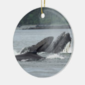 Humpback Whales Keramisch Ornament (Links)