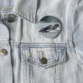 Humpback Whales Ronde Button 5,7 Cm (In situ)