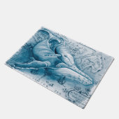 Humpbacks Blue  Map Deurmat (Schuin)