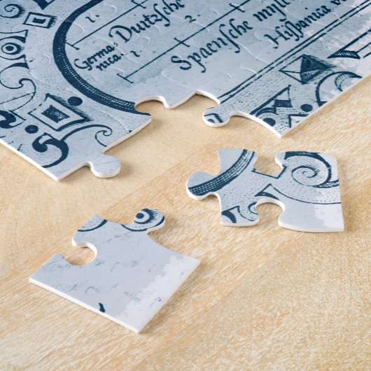 Humpbacks Blue Map Legpuzzel (Zijkant)