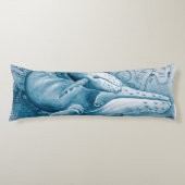 Humpbacks Blue  Map Lichaamskussen (Voorkant)