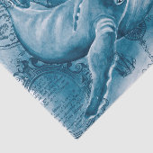 Humpbacks Blue  Map Tissuepapier (Detail)