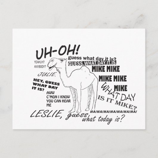 HUMPDAY briefkaart (Voorkant)